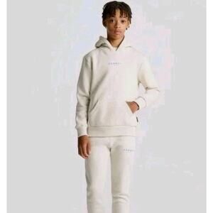 Sonneti London Kids' Beige Cozy Fleece Pullover Hoodie Sweatshirt - Med (13)